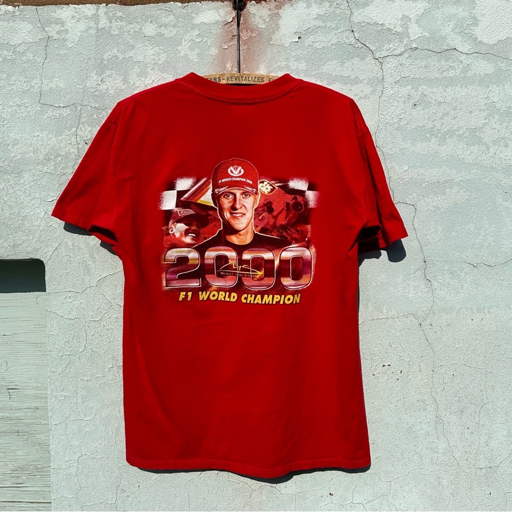 Vintage michael schumacher f1 world champion tee